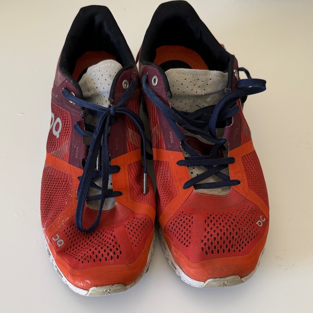 ONS RUNNING SHOES Red/Orange and Black Athletic Shoes